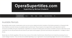 Desktop Screenshot of operasupertitles.com